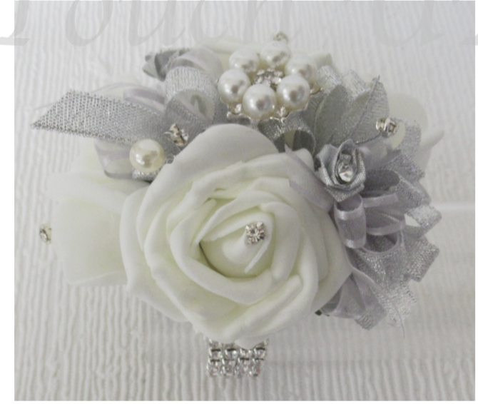 Silver corsage bracelet on sale